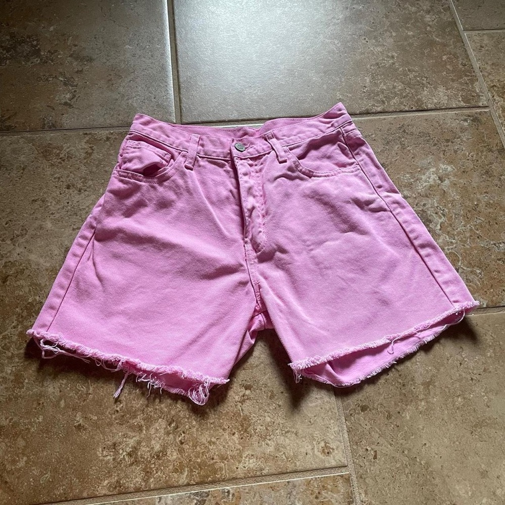 Brandy Melville/John Galt Pink Denim Shorts